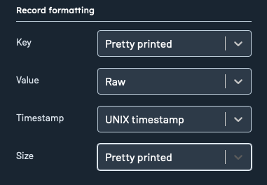 Record Formatting
