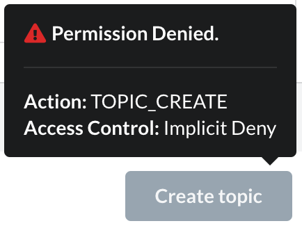 Permission Denied